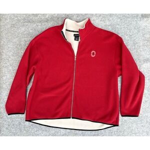 Levelwear XXL Red‎ Full Zip Fleece Jacket Mayfield Golf Club Canada (DD17)